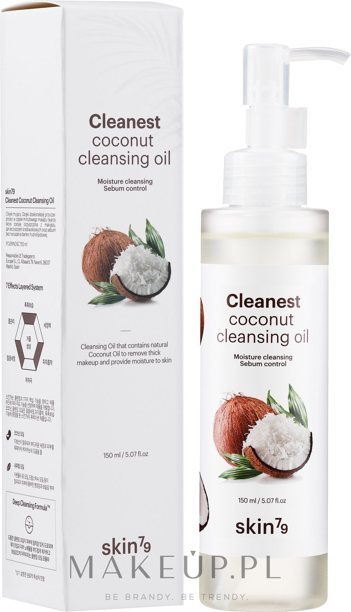 Oczyszczający olej kokosowy w sprayu - Skin79 Cleanest Coconut Cleansing Oil — Zdjęcie 150 ml