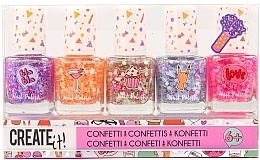 Zestaw lakierów do paznokci Confetti - Create It! Nail Polish Confetti (nail/polish/5x8ml) — Zdjęcie N1