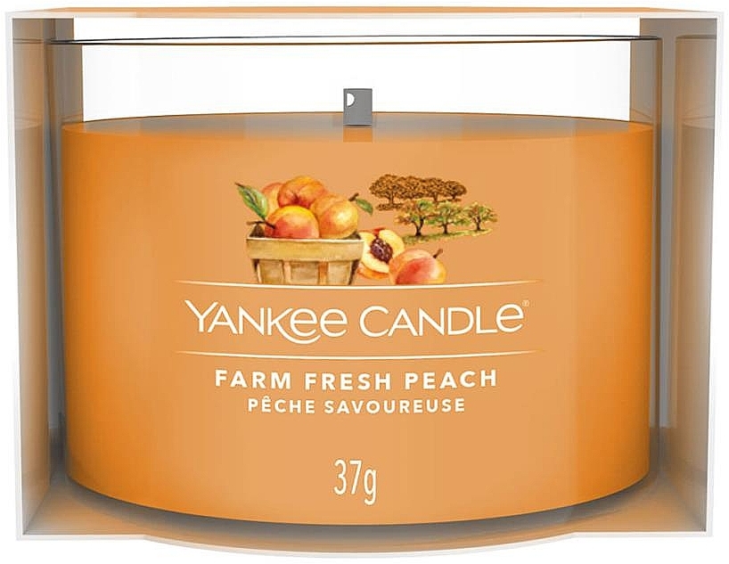 Świeca zapachowa w mini szklance - Yankee Candle Farm Fresh Peach Mini — Zdjęcie N1