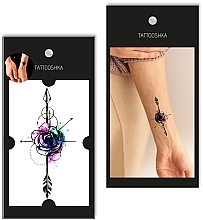 Kup Zmywalny tatuaż Róża, kolorowy - Tattooshka