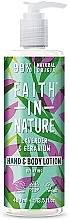 Kup Balsam do rąk i ciała z lawendą i geranium - Faith in Nature Lavender & Geranium Hand & Body Lotion
