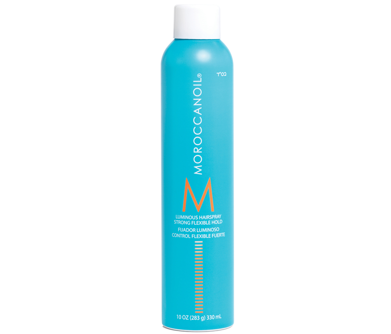 Lekki lakier nabłyszczający do włosów - Moroccanoil Luminous Hairspray Strong Flexible Hold