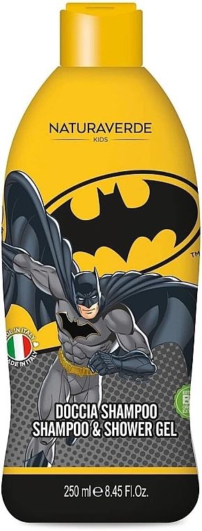 Szampon i żel pod prysznic dla dzieci Batman - Naturaverde Kids Batman Shampoo & Shower Gel — Zdjęcie N1