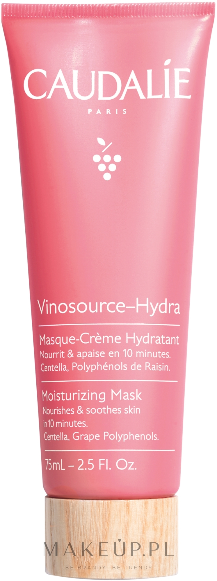 Kremowa maseczka do twarzy intensywnie nawilżająca - Caudalie Vinosource-Hydra Moisturizing Mask — Zdjęcie 75 ml