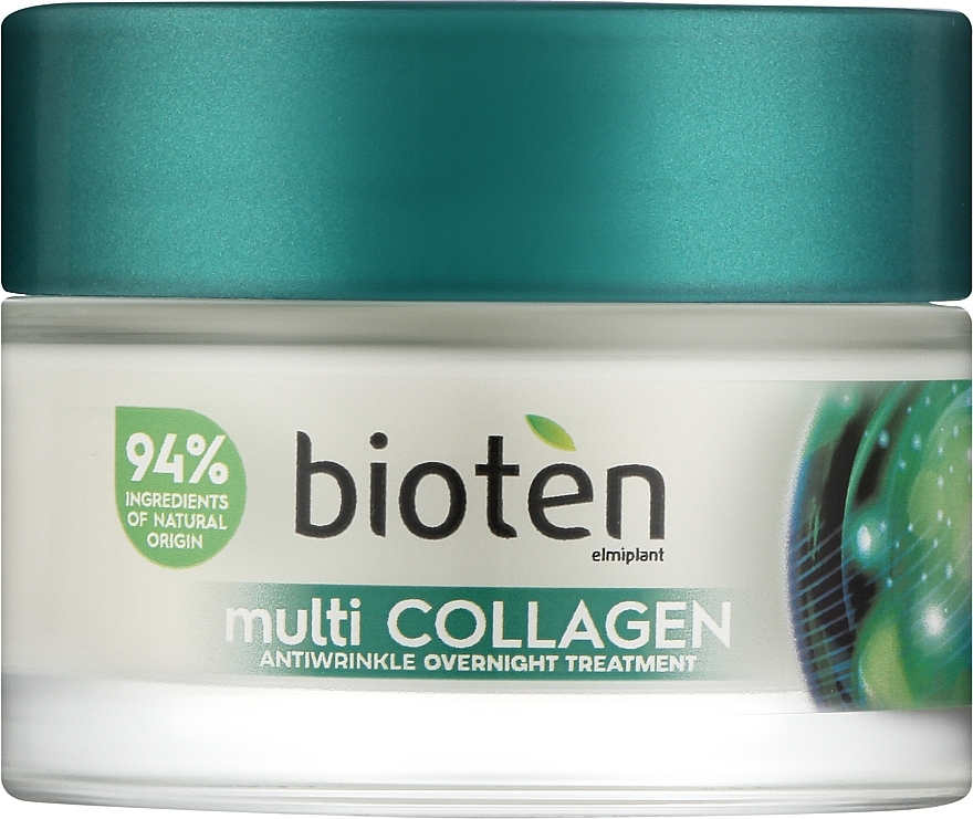 Krem kolagenowy na noc - Bioten Multi Collagen Antiwrinkle Overnight Treatment — Zdjęcie N1