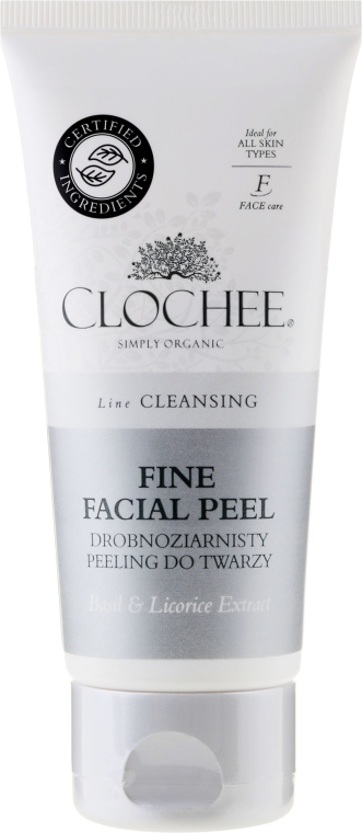 Drobnoziarnisty peeling do twarzy Bazylia i lukrecja - Clochee Cleansing Fine Facial Peel  — Zdjęcie N1
