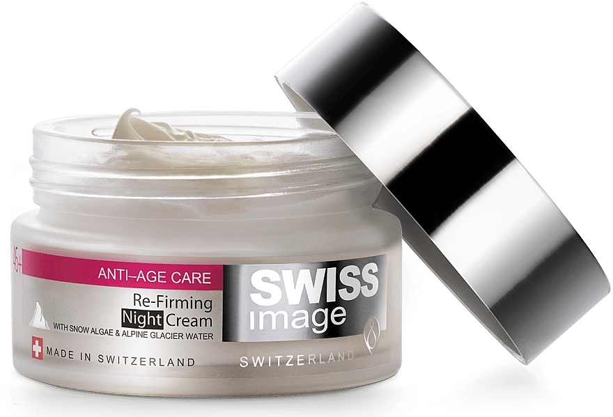 Ujędrniający krem do twarzy na noc ze szwajcarskimi algami śnieżnymi i alpejską wodą lodowcową - Swiss Image Anti-Age 46+ Re-Firming Night Cream — Zdjęcie N3