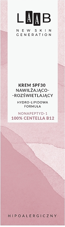 PRZECENA! Nawilżająco-rozświetlający krem ​​do twarzy SPF 30 - AA Cosmetics LAAB New Skin Generation * — Zdjęcie N3