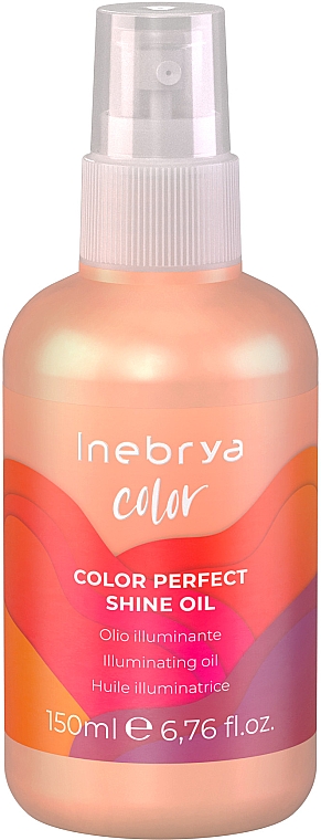 Nabłyszczający olejek do włosów farbowanych - Inebrya Color Perfect Shine Oil — Zdjęcie N1