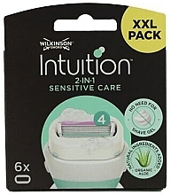 Kup Maszynka do golenia z 6 wkładami - Wilkinson Sword Intuition Sensitive Care 6 Rasierklingen Aloe + ProVitamin B5