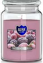 Kup Świeca w słoiku Mrożone jagody - Bispol Aura Frozen Berries Candles