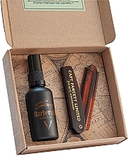 Zestaw - Captain Fawcett Barberism Gift Set (beard/oil/50ml + beard/comb/1pc) — Zdjęcie N1