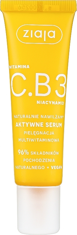 Aktywne serum do twarzy - Ziaja Vitamin C.B3 Niacinamide