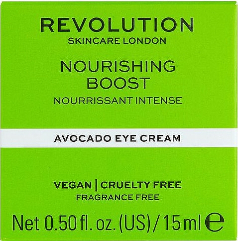 Krem pod oczy z awokado - Revolution Skincare Nourishing Boost Avocado Eye Cream — Zdjęcie N3