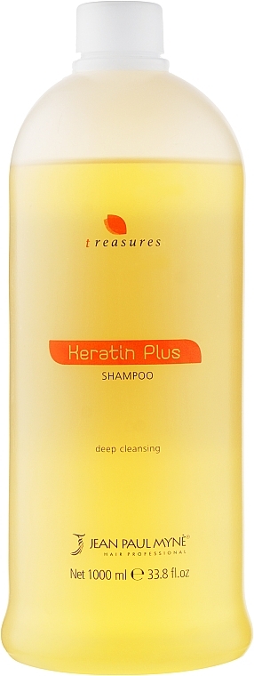 Keratynowy szampon do głębokiego oczyszczania włosów - Jean Paul Myne Treasures Keratin Plus Shampoo — Zdjęcie N1