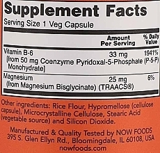 Witaminy P-5-P, 50 mg - Now Foods P-5-P Nervous System Health — Zdjęcie N3