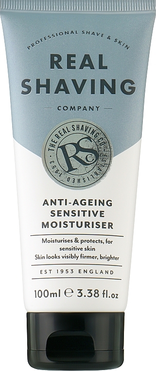 Krem przeciwzmarszczkowy do skóry wrażliwej - The Real Shaving Co. Anti-Ageing Sensitive Moisturiser — Zdjęcie N1