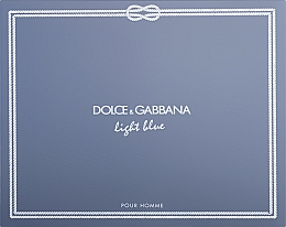 Dolce & Gabbana Light Blue Pour Homme - Zestaw (edt/125ml + sh/gel/50ml + ash/balm/50ml) — Zdjęcie N1