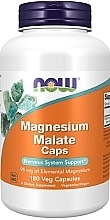 Kapsułki z jabłczanem magnezu - Now Foods Magnesium Malate Caps — Zdjęcie N1