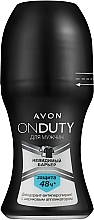 Kup Antyperspirant w kulce dla mężczyzn - Avon On Duty Men Invisible 48H Anti-perspirant Roll On