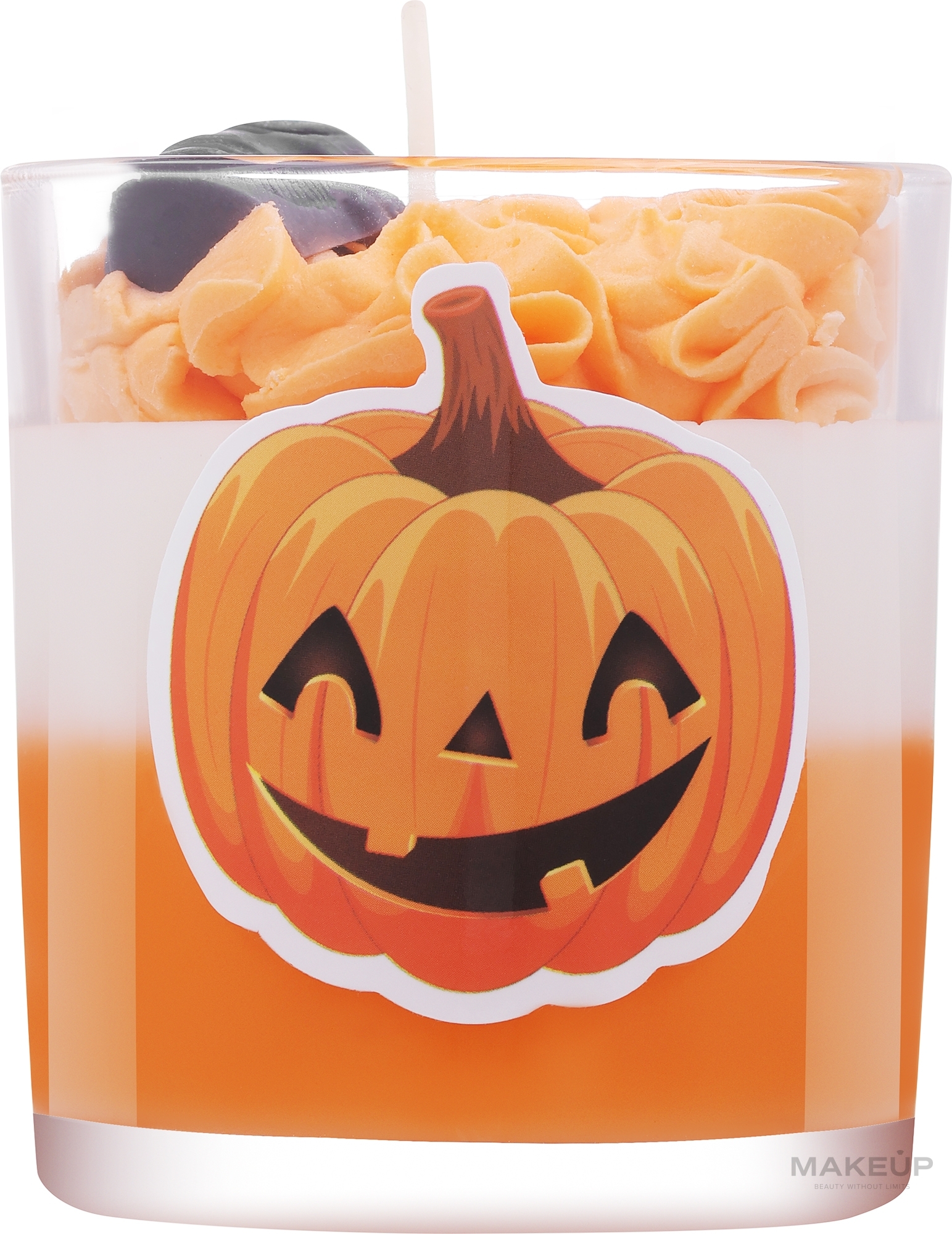 Świeca dekoracyjna Halloween, dynia z brązowym ogonem - KaWilamowski Scented Candle — Zdjęcie 230 ml