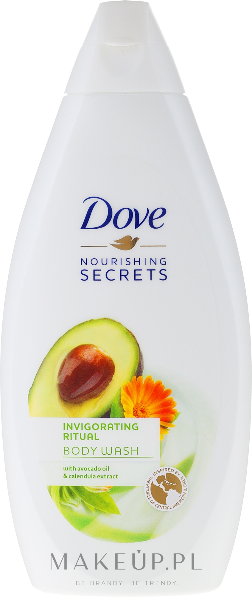 Żel pod prysznic Olej z awokado i ekstrakt z nagietka - Dove Nourishing Secrets Invigorating Shower Gel — Zdjęcie 250 ml