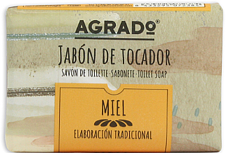 Mydło do rąk o zapachu miodu - Agrado Hand Soap Bar Honey  — Zdjęcie N1