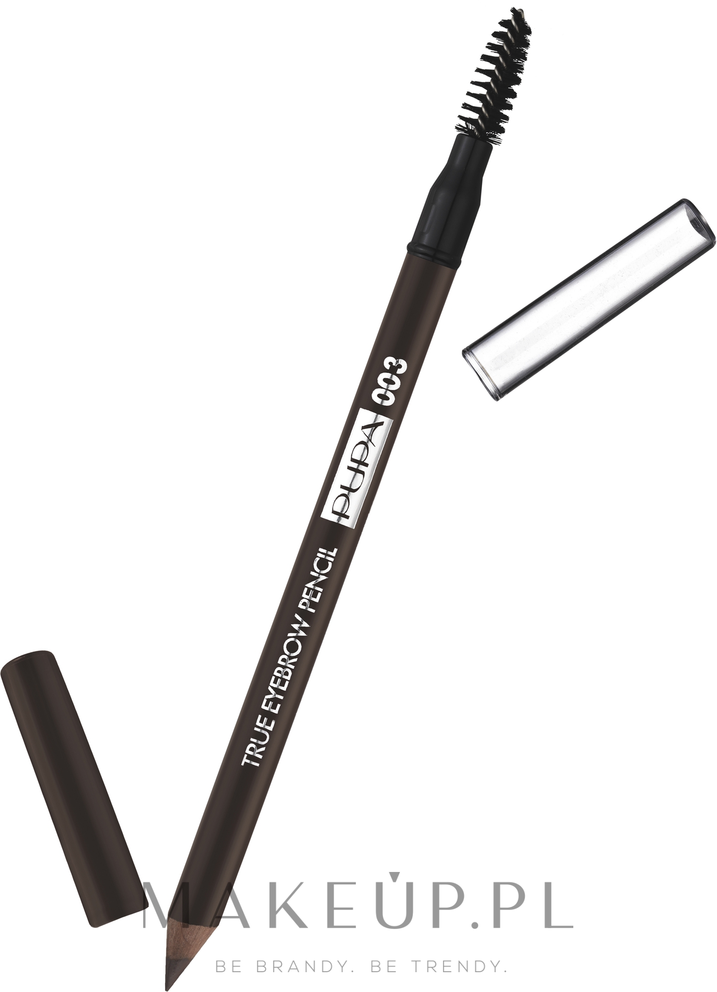 Wodoodporna kredka do brwi - Pupa True Eyebrow Pencil Long-lasting Waterproof — Zdjęcie 003 - Dark Brown