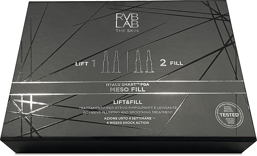 30-dniowy program przeciwzmarszczkowy (concent 4 x 3.5 ml) - RVB Lab Meso Fill Lift & Fill  — Zdjęcie N1