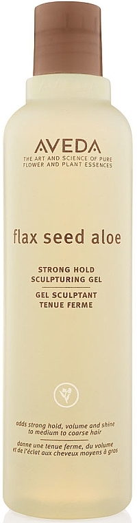 Żel mocno utrwalający włosy z ekstraktami z nasion lnu i aloesu - Aveda Flax Seed Aloe Sculpturing Gel — Zdjęcie N1