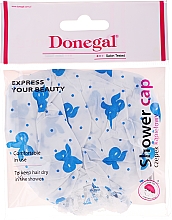 Czepek pod prysznic, 9298, niebieskie kokardki - Donegal Shower Cap — Zdjęcie N1