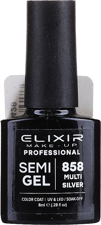 PRZECENA! Półprzezroczysty lakier żelowy do paznokci - Elixir Make-up Semi Gel * — Zdjęcie N3