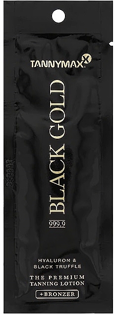 Balsam do opalania z bronzerem - Tannymaxx Black Gold 999.9 Tanning Lotion + Bronzer (próbka) — Zdjęcie N1
