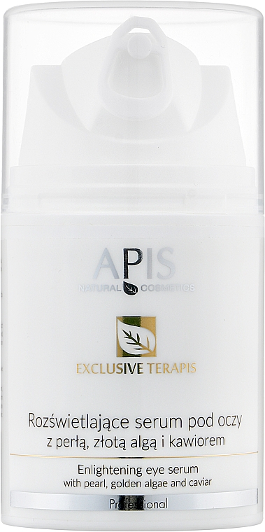 Rozświetlające serum pod oczy z perłą, złotą algą i kawiorem - APIS Professional Exclusive TerApis