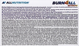 Spalacz tłuszczu - Allnutrition Burn4All Extreme — Zdjęcie N2