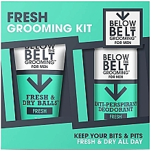 Kup Zestaw - Below The Belt Grooming Fresh Grooming Kit (b/gel/75ml + deo/150ml)