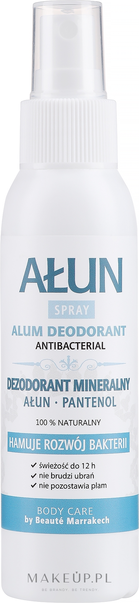 Antybakteryjny dezodorant w sprayu Ałun i pantenol - Beauté Marrakech Alum & Panthenol Deodorant — Zdjęcie 100 ml