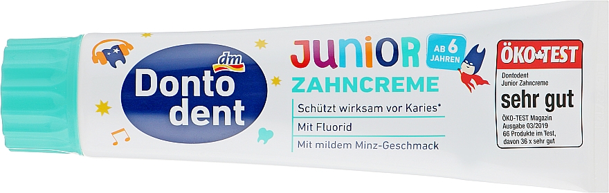 Pasta do zębów dla dzieci Junior 6+ - Dontodent Junior 6+ — Zdjęcie N2