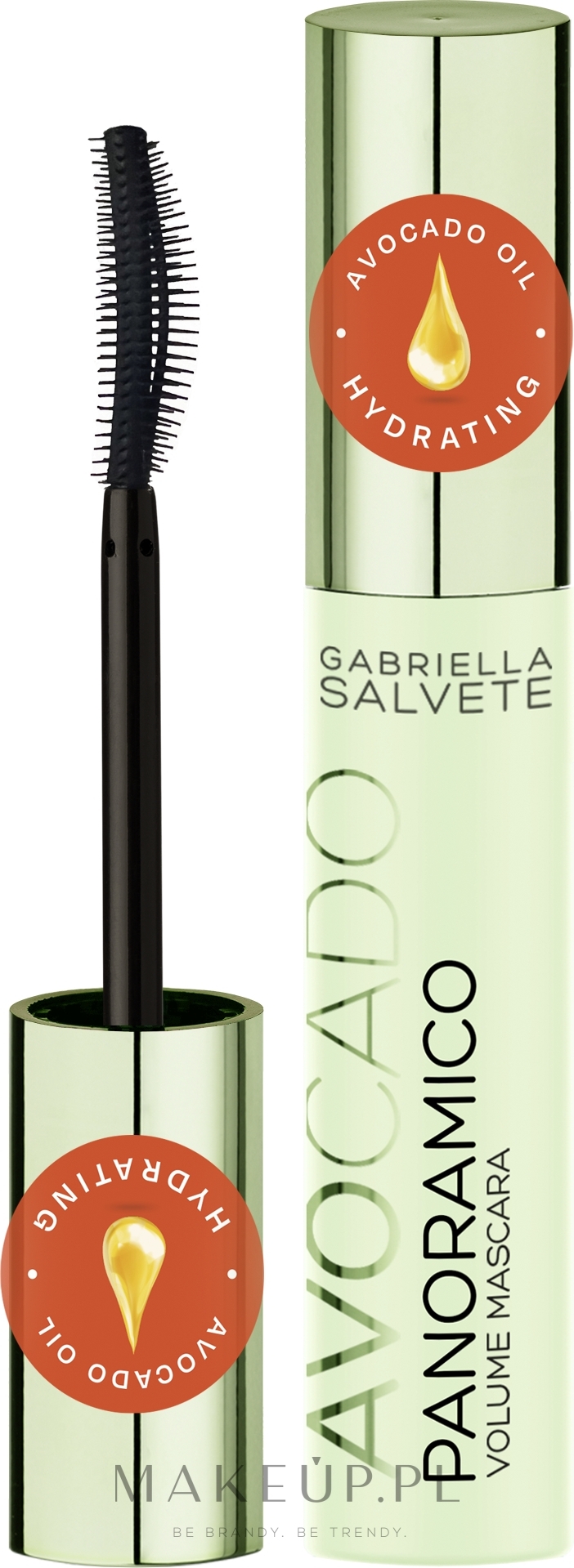 Tusz do rzęs dodający objętości - Gabriella Salvete Panoramico Mascara Volume Avocado Oil — Zdjęcie Black