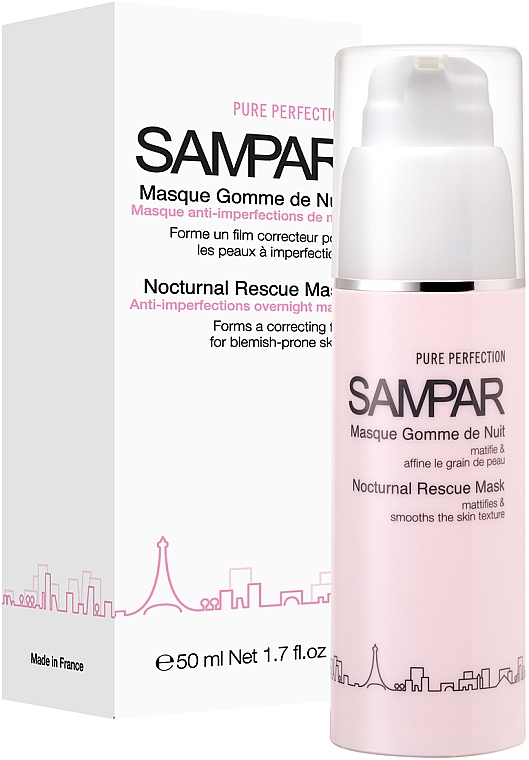 Przeciwtrądzikowa maska na noc - Sampar Pure Perfection Nocturnal Rescue Mask — Zdjęcie N3