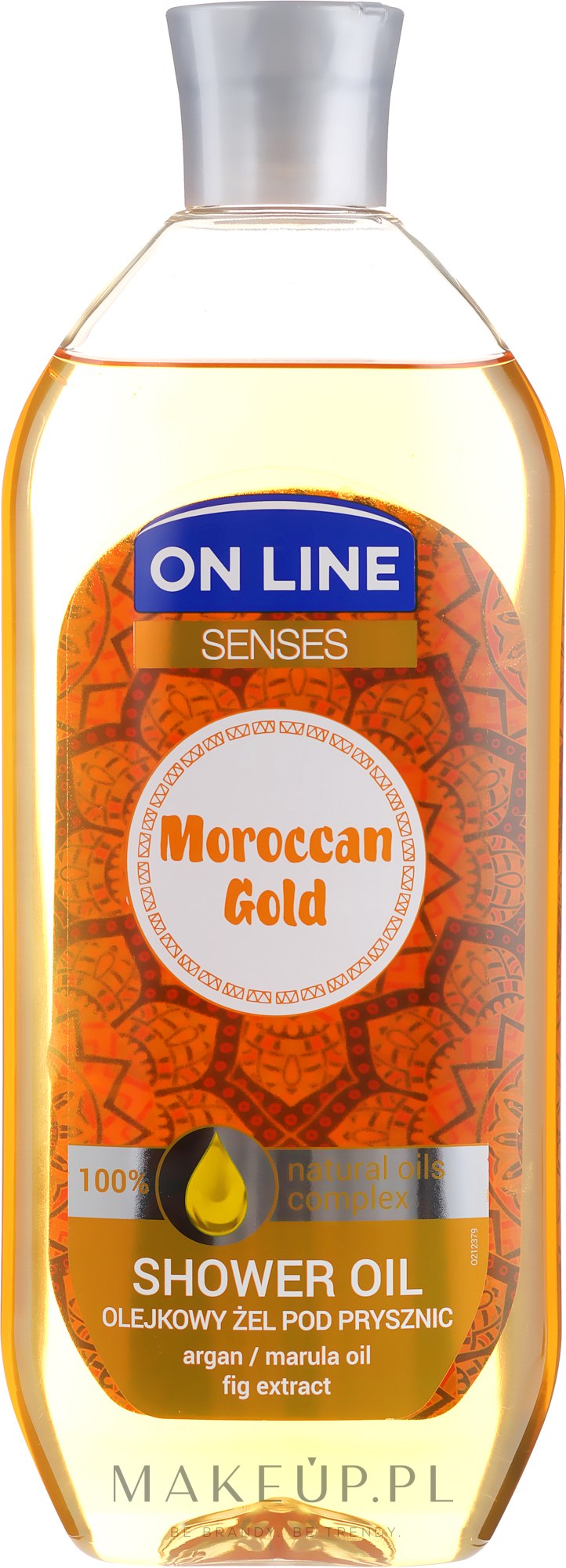 Olejkowy żel pod prysznic z olejami marula i arganowym - On Line Senses Moroccan Gold — Zdjęcie 500 ml