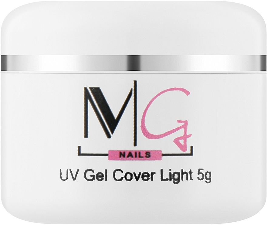 Żel do budowania płytki paznokcia - MG Nails UV Gel Cover Light — Zdjęcie N1