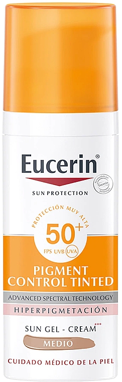 Fluid do twarzy - Eucerin Sun Protection Pigment Control Spf50+ Medium — Zdjęcie N1
