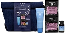 Zestaw - Apivita Winter Waterland Set (cr/40ml + ton/20ml + mask/2x8ml + bag/1pcs) — Zdjęcie N1