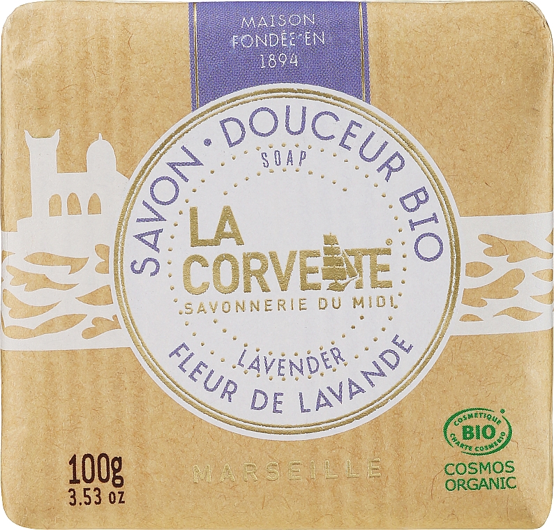 Organiczne mydło, Lawenda - La Corvette Lavender Soap — Zdjęcie N1
