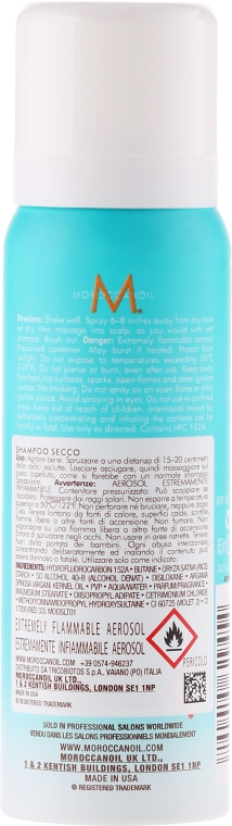 Suchy szampon do włosów - Moroccanoil Dry Shampoo for Light Tones — Zdjęcie N2
