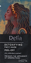 Detoksykująca maseczka peel-off - Delia Cosmetics Detoxifying Peel-Off Face Mask — Zdjęcie N1