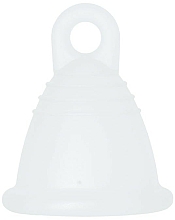 Kubeczek menstruacyjny, rozmiar XL, przezroczysty - MeLuna Sport Shorty Menstrual Cup Ring — Zdjęcie N1