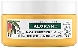 Maseczka z masłem mangowym do włosów suchych - Klorane Hair Mask with Mango Butter — Zdjęcie N1