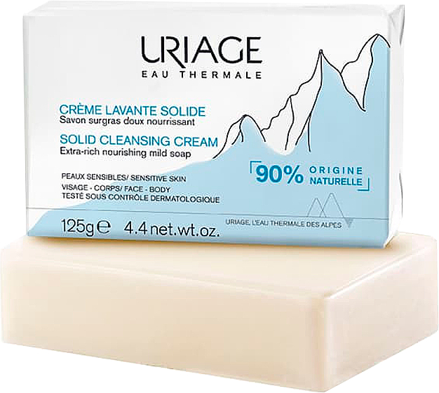Oczyszczający krem do mycia twarzy - Uriage Lavante Solid Cleansing Cream — Zdjęcie N1
